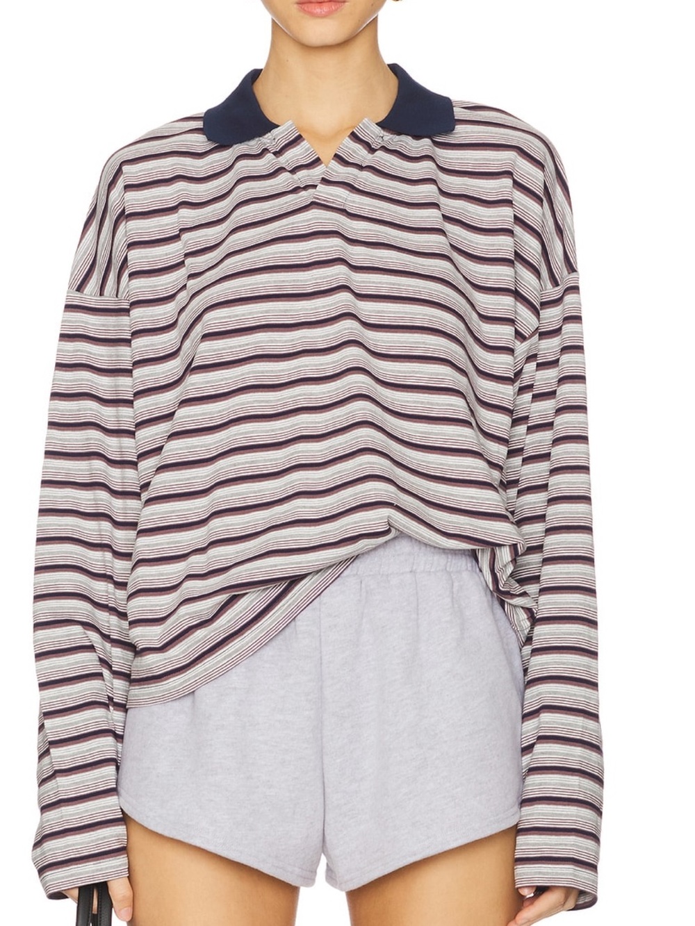 Lioness Rebels Jersey In Noir Stripe Small
